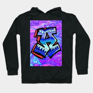 purple art a graffiti 1 Hoodie